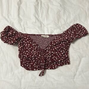 Pacsun floral crop top